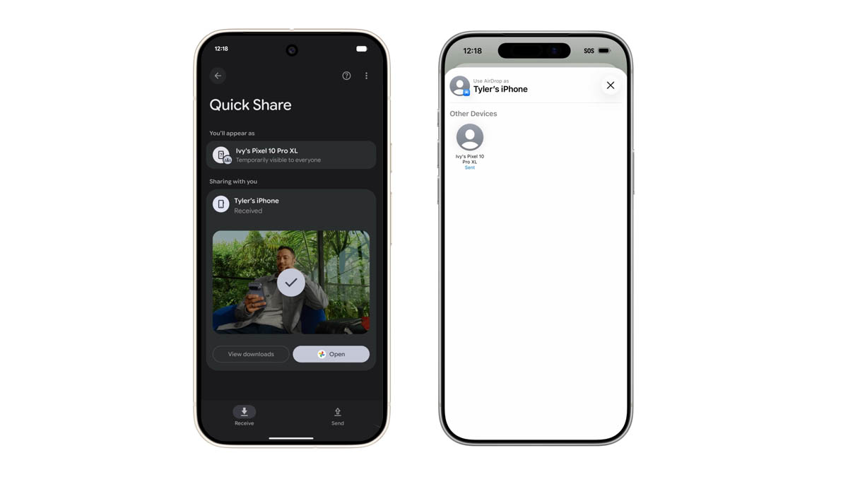 Google Airdrop Quick Share intro